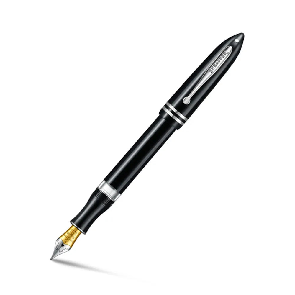 Sheaffer Balance III E892 Glossy Black Resin with Chrome Trim Fountain Pen