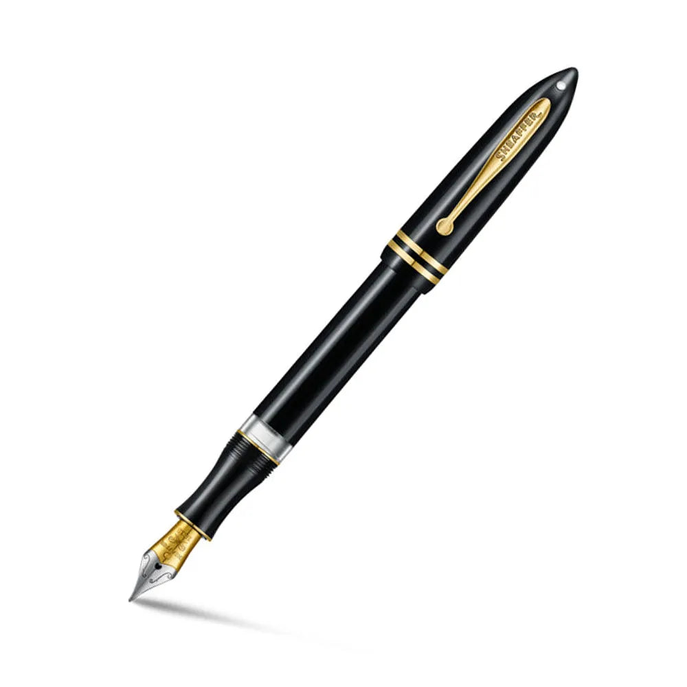 Sheaffer Balance III E893 Glossy Black with Gold Trim Fountain Pen