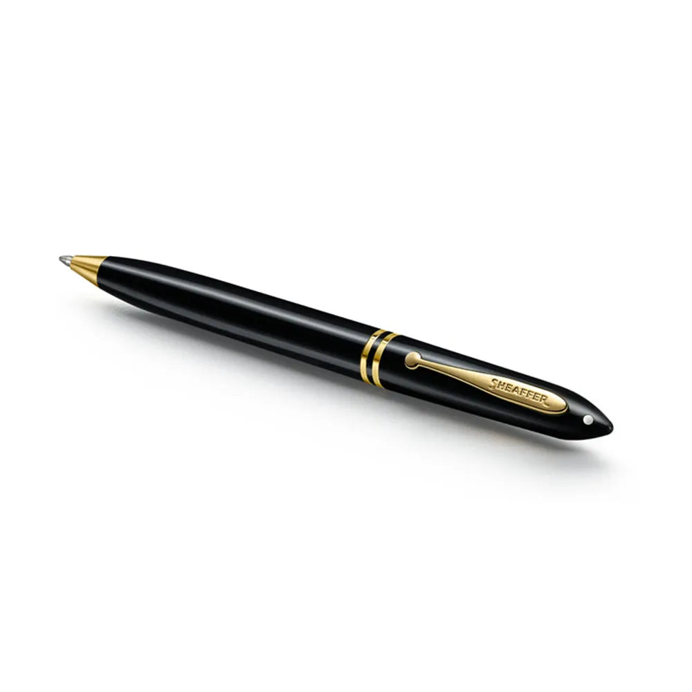 Sheaffer Balance III E893 Glossy Black Resin with Gold Trim Ballpoint Pen