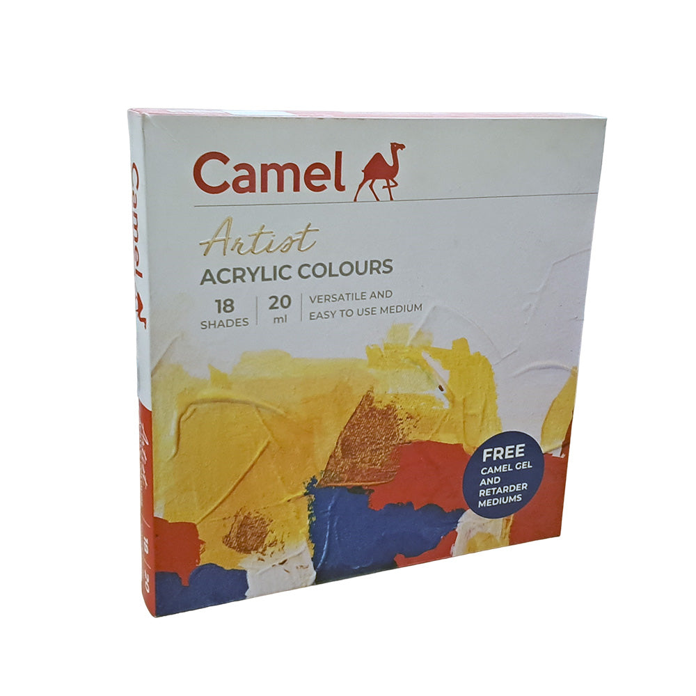 Camel Artist Acrylic Colours 20ml Tubes - 18 Shades