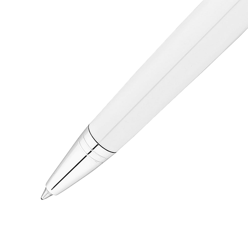 Parker Ambient White Chrome Trim Rollerball and Ballpoint Pen Set