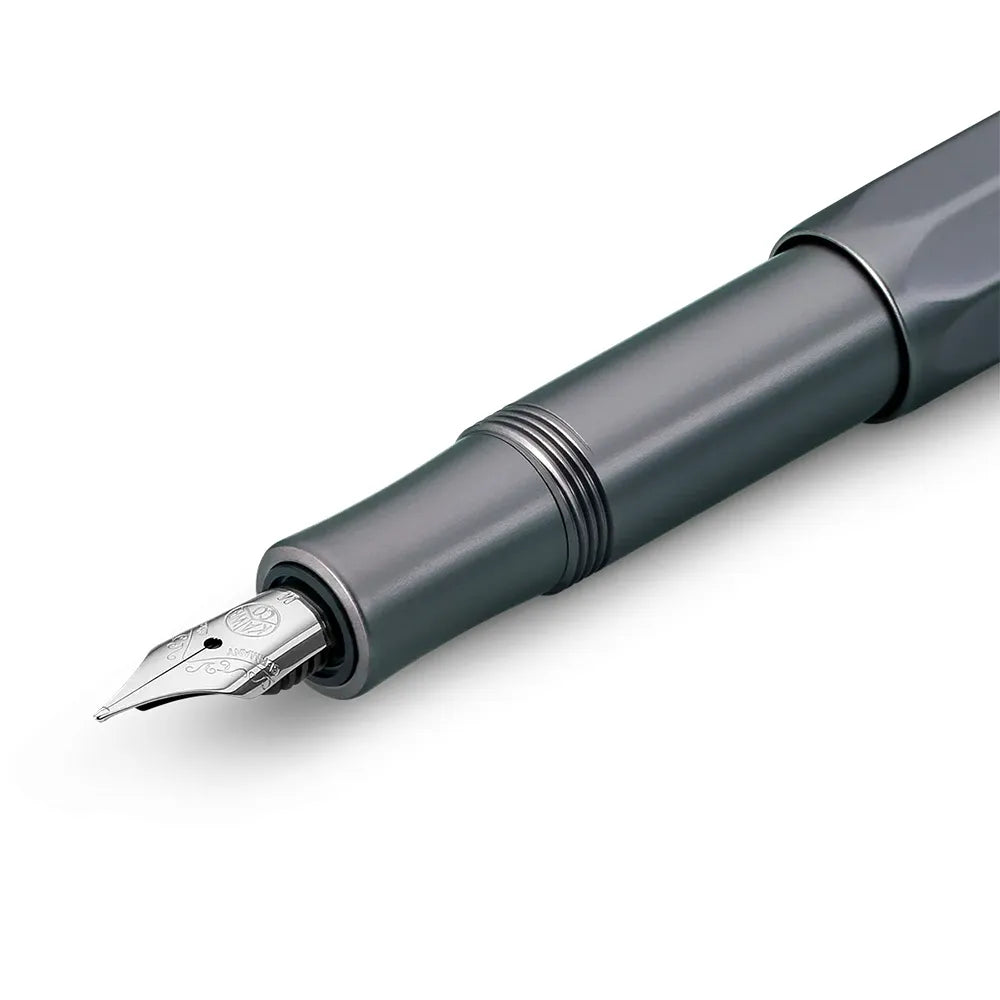 Kaweco AL Sport Anthracite Aluminium Finish Fountain Pen - Medium Nib