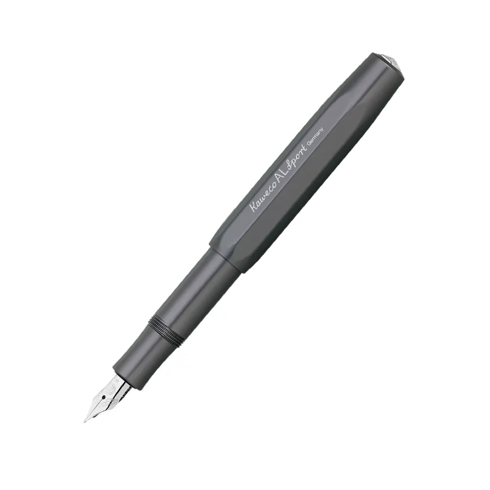 Kaweco AL Sport Anthracite Aluminium Finish Fountain Pen - Stainless Steel Nib