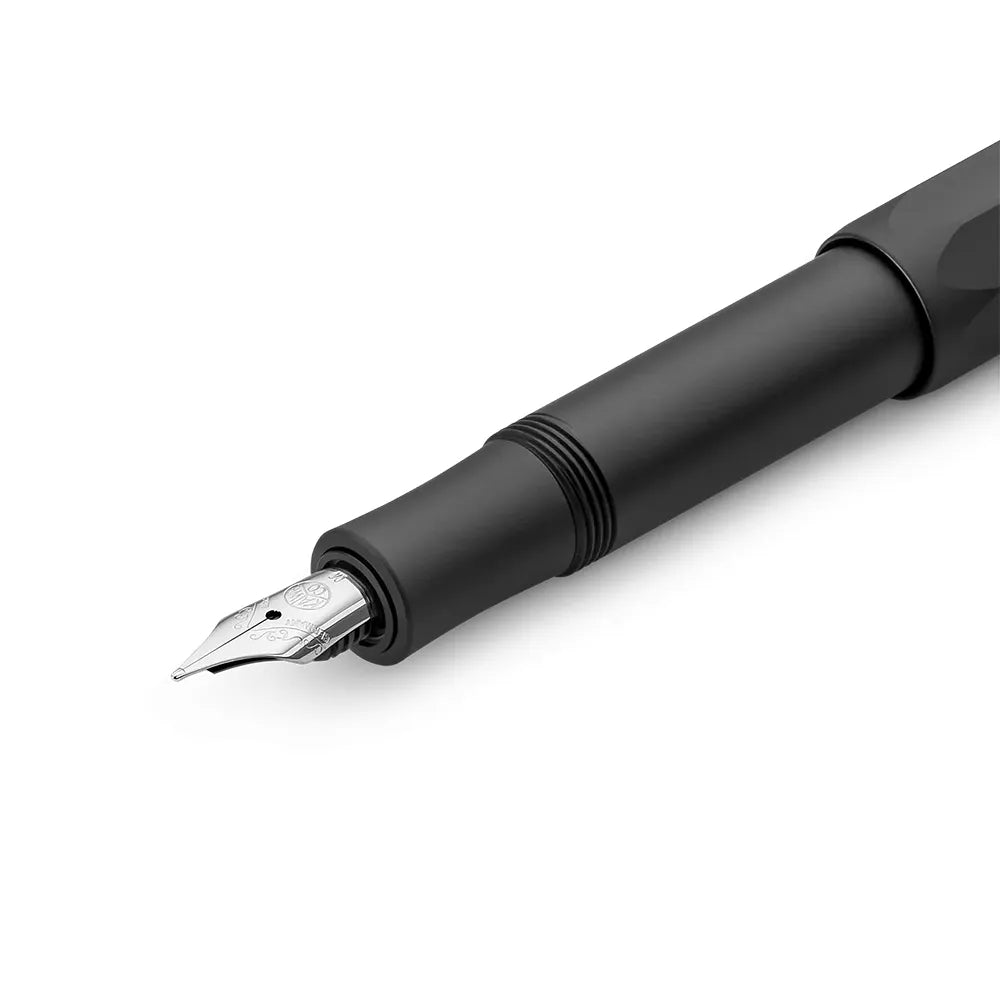 Kaweco AL Sport Black Aluminium Finish Fountain Pen - Medium Nib