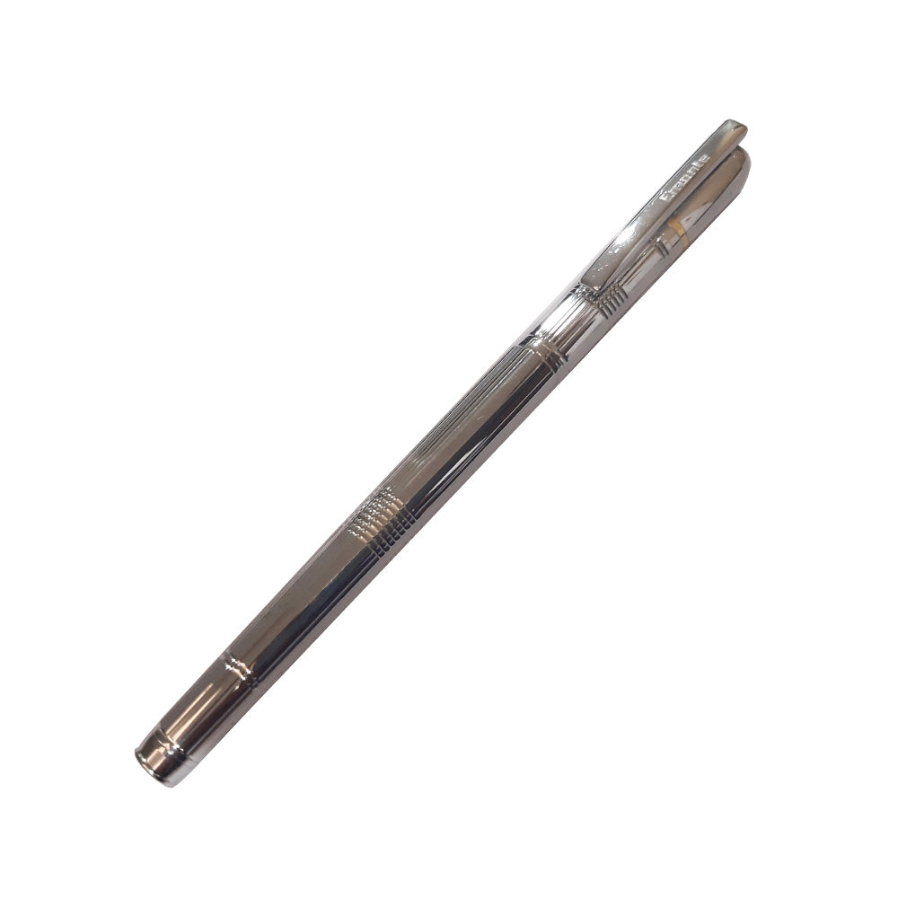 Established in the year 2009, Émonte Pens Pvt. Ltd. is an initiative by Mr. Rajive Jain, Chairman & Managing Director of the company that endeavors to launch unique brands in the Luxury Writing Instruments segment, whilst introducing some of the world’s finest and renowned brands to our Indian patrons. Emonte D'Argent Chrome with Chrome Trim Fountain Pen Colour : Metal (Chrome) Trim : Chrome Material : Metal Mechanism : cap type Nib Size : Medium, Steel Nib Filling System : Ink Cartridges
