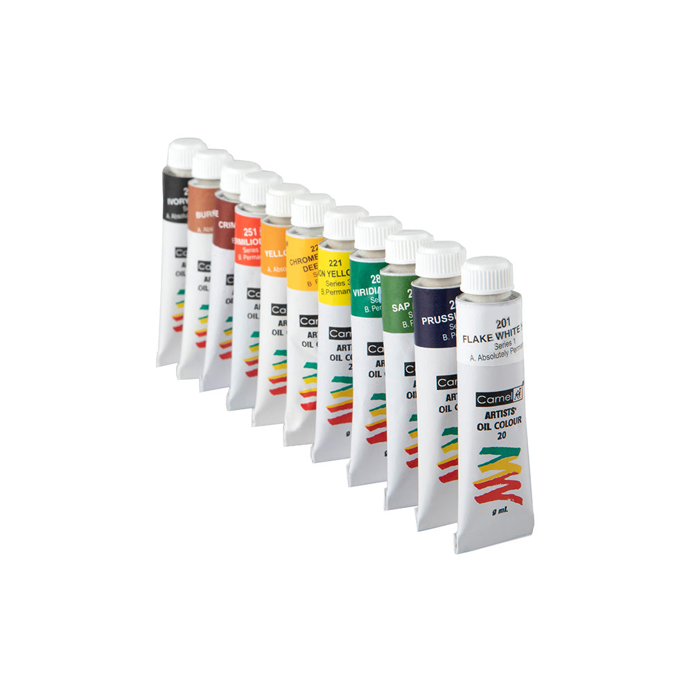 Camel Artist Oil Colours 9ml Tubes - 12 Shades