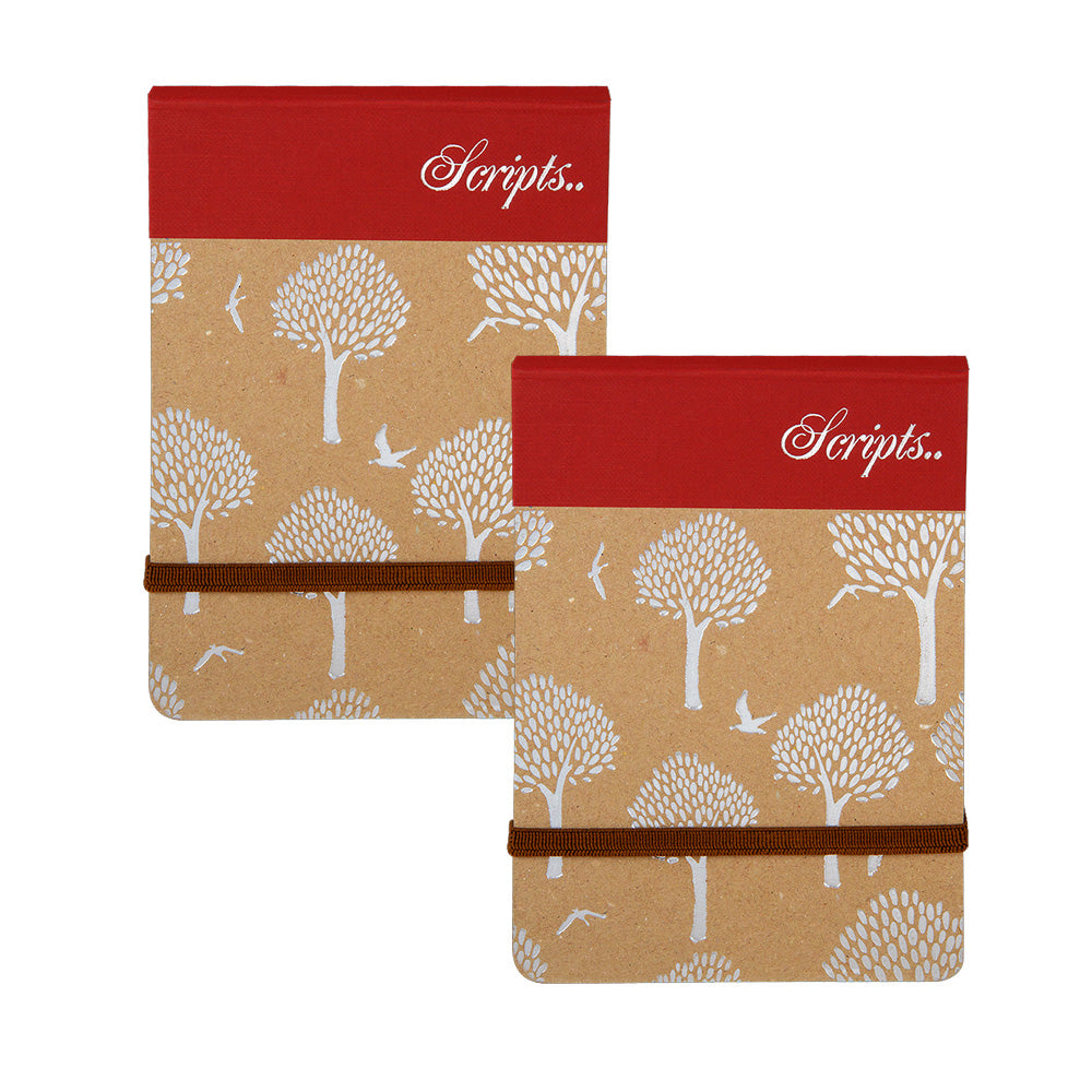 Look and feel the beauty and true allure of minimalism in the creative, Q-bound, A6-sized, Red Rustic Kraft Top Open Pad – A with an elastic band closure and four-colour inner. Difficult to resist, indeed! Foil Stamped Kraft Cover Creative Four Colour Inner Round Corner Elastic Band Closure Q Bound Top Open Pad No. of pages 160 Size Dimension A6 (103x147mm)