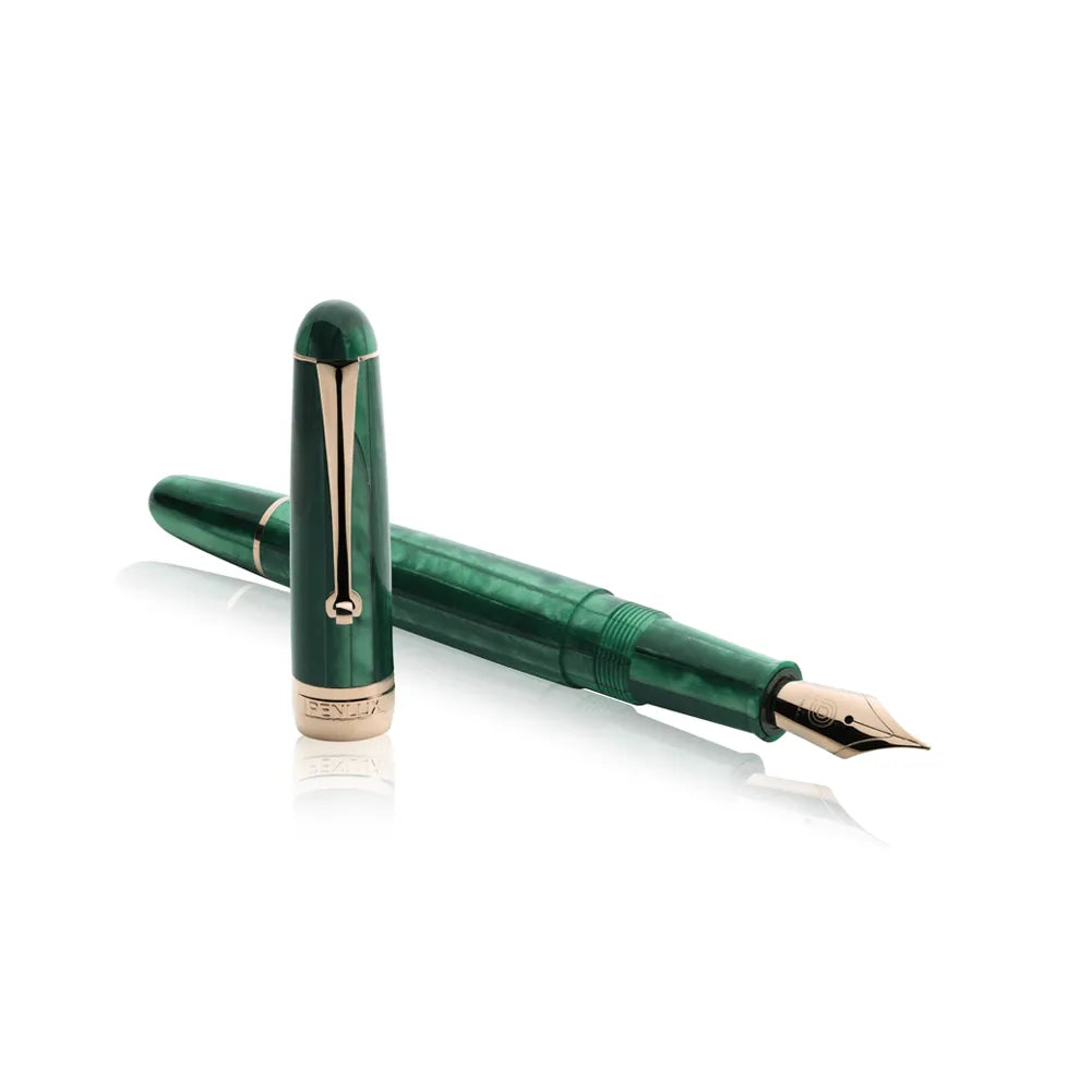 Penlux Delgado Sicao Rose Gold Trim Limited Edition Fountain Pen - Medium Nib