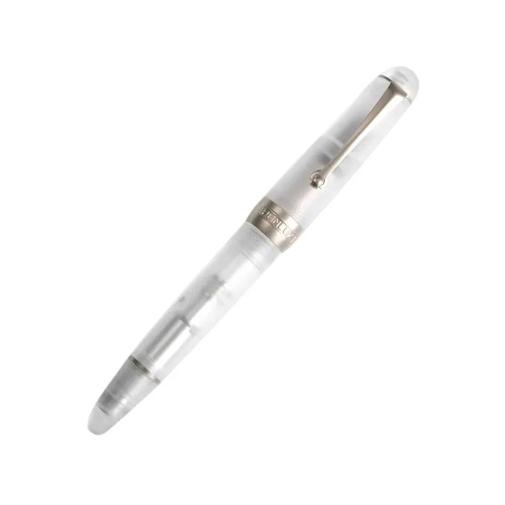 Penlux Delgado Demo Matted with Chrome Trim Fountain Pen - Medium Nib