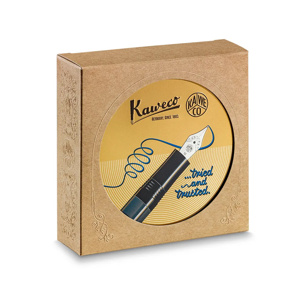 Kaweco Piston Sport Starter Set Navy Blue Aluminium GT Fountain Pen - Medium Nib