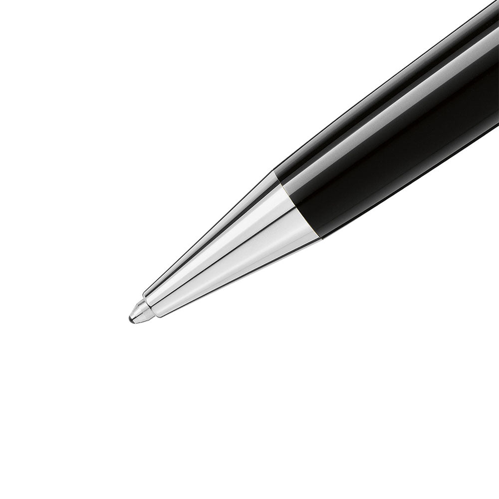 Montblanc Meisterstück Platinum Midsize Black With Platinum Trims Ballpoint Pen