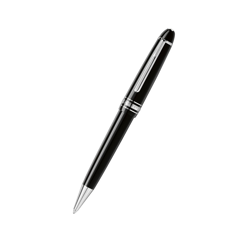 Montblanc Meisterstück Platinum Midsize Black With Platinum Trims Ballpoint Pen