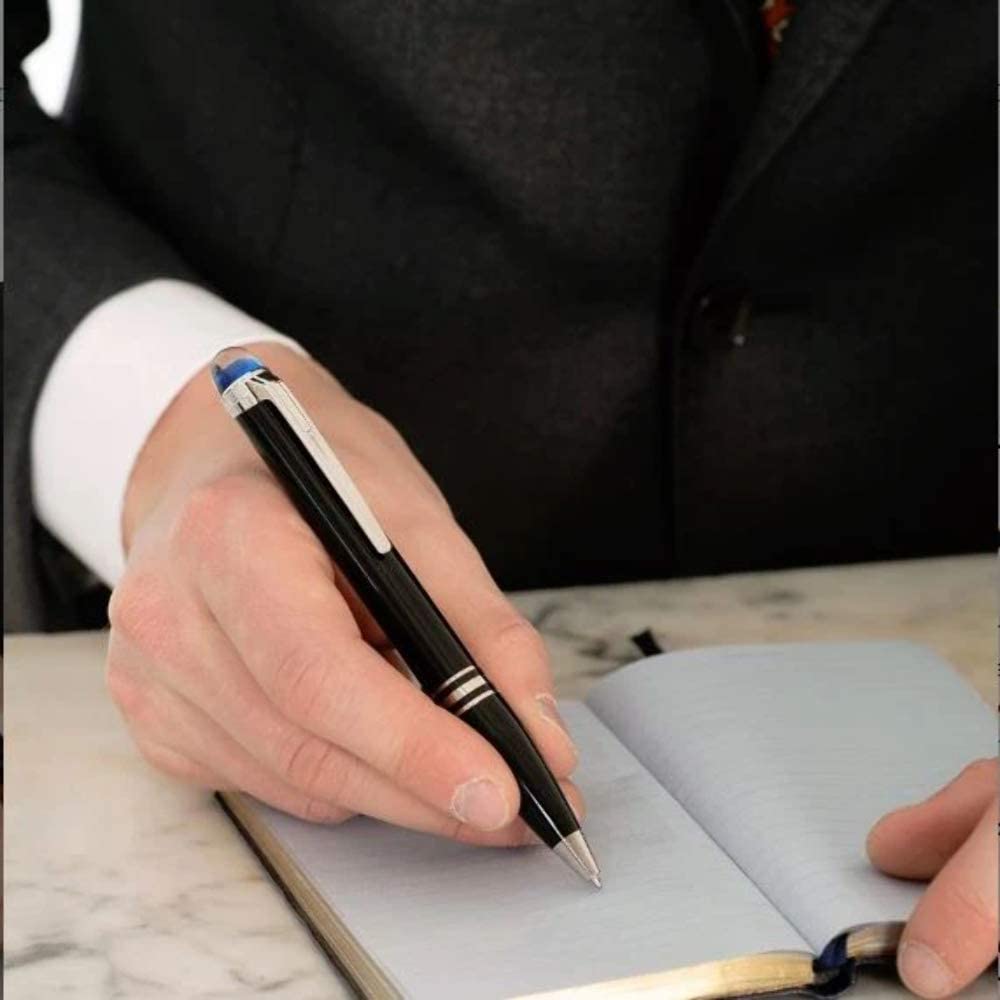 Montblanc Starwalker Black Precious Resin with Platinum-Coated Trim Ballpoint Pen