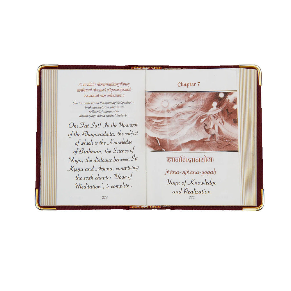 Nightingale The Bhagavad Gita Hardcover Pocket Edition-A7 - English
