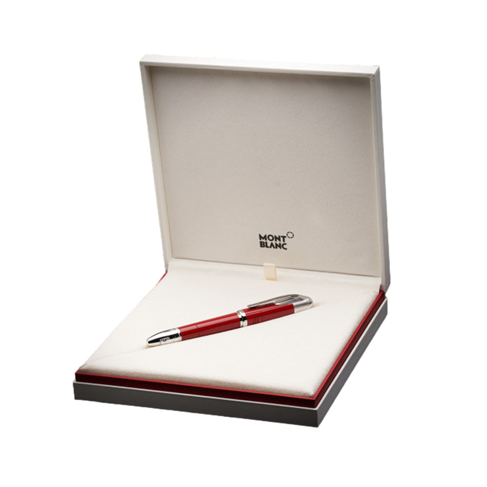 Montblanc Great Characters Enzo Ferrari Red Precious Resin Special Edition Fountain Pen - 14Kt Gold Medium Nib