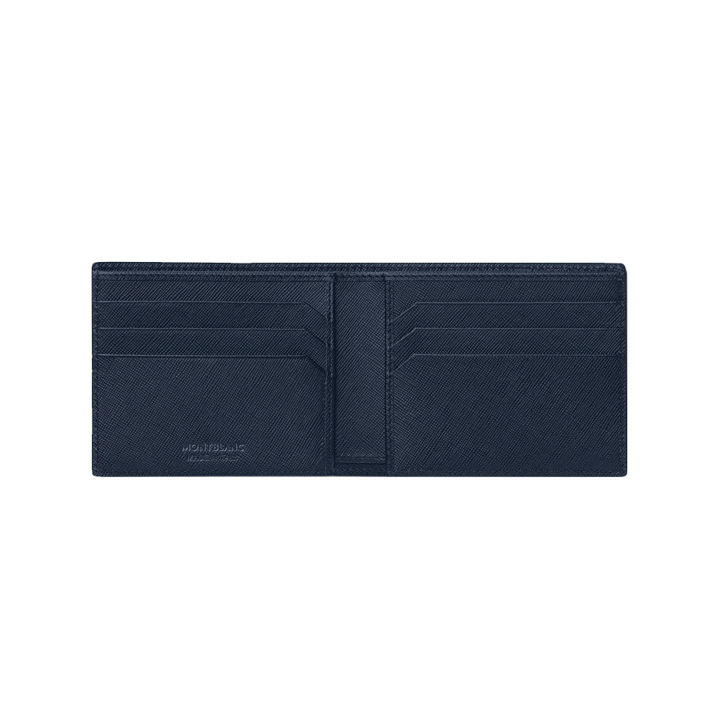 Montblanc Sartorial Blue Leather Wallet 6cc