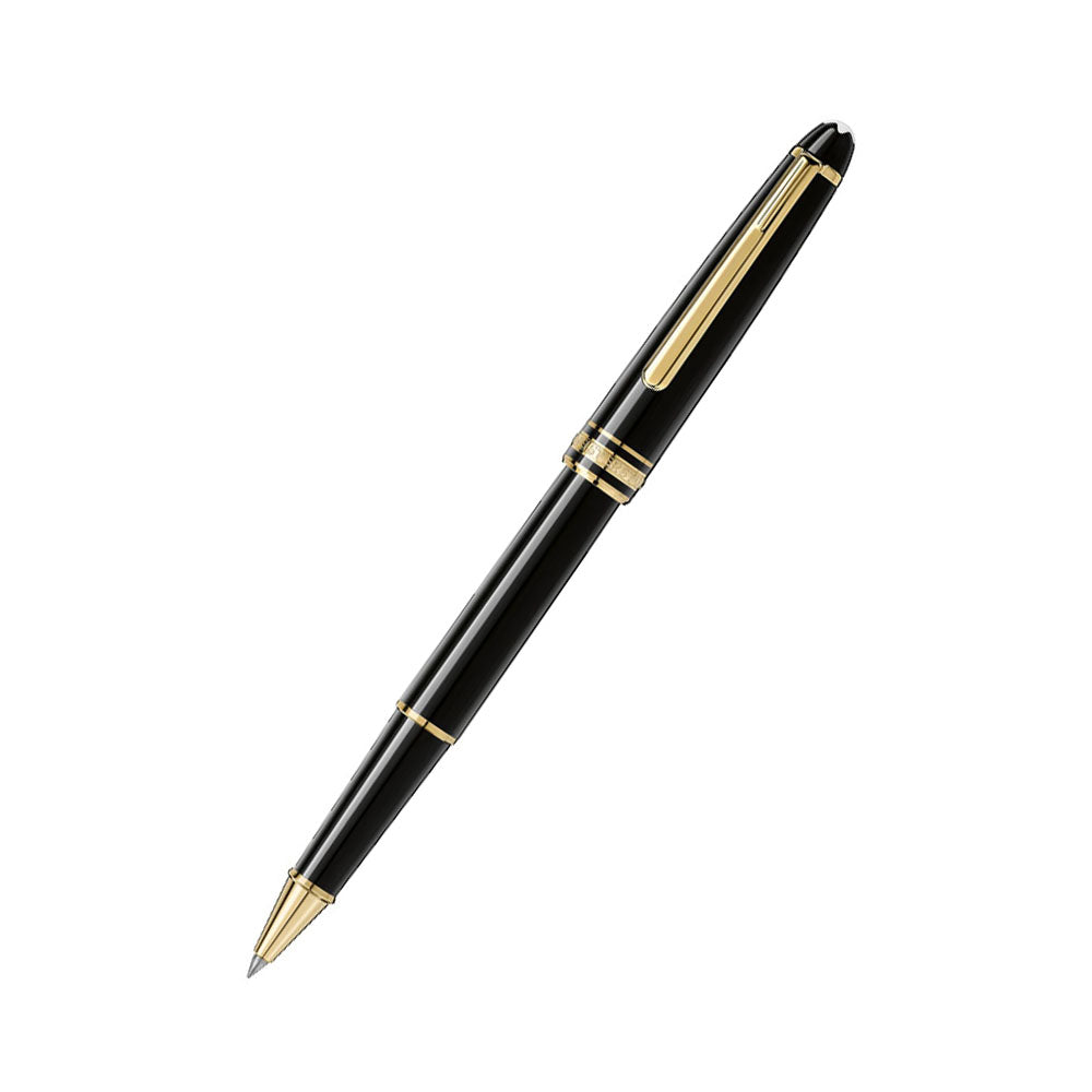 Montblanc Meisterstuck Classique Black Resin with Gold-Coated Trim Rollerball Pen