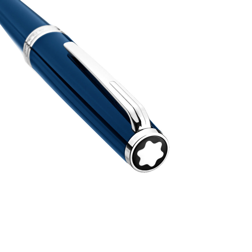 Montblanc Set with PIX Blue Rollerball and Meisterstück Pocket Holder 6cc Navy Blue