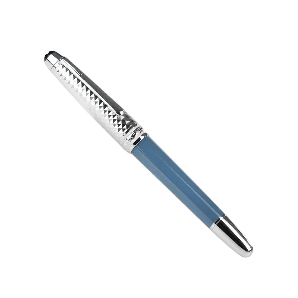 Montblanc Meisterstück Glacier Doue Blue Resin with Platinum-Coated Trim Fountain Pen 