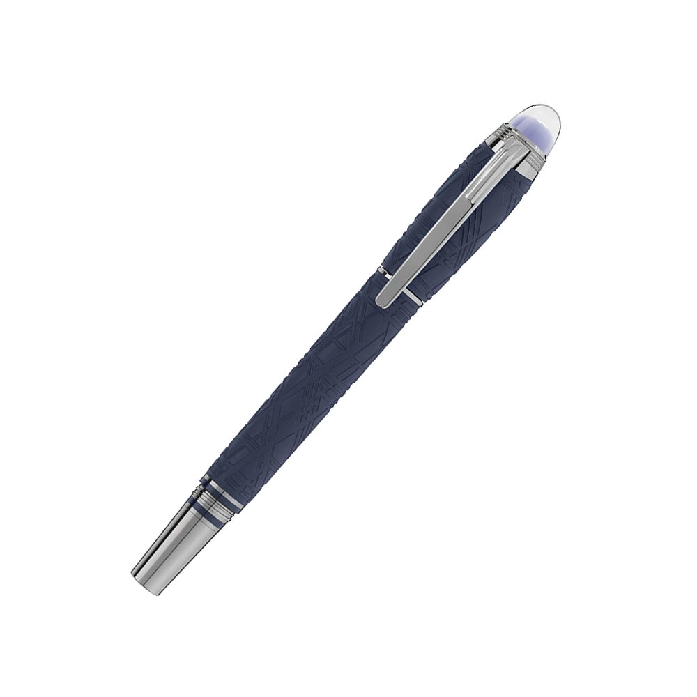 Montblanc StarWalker SpaceBlue Precious Resin With Ruthenium-coated Trim Fountain Pen - 14Kt Gold Fine Nib