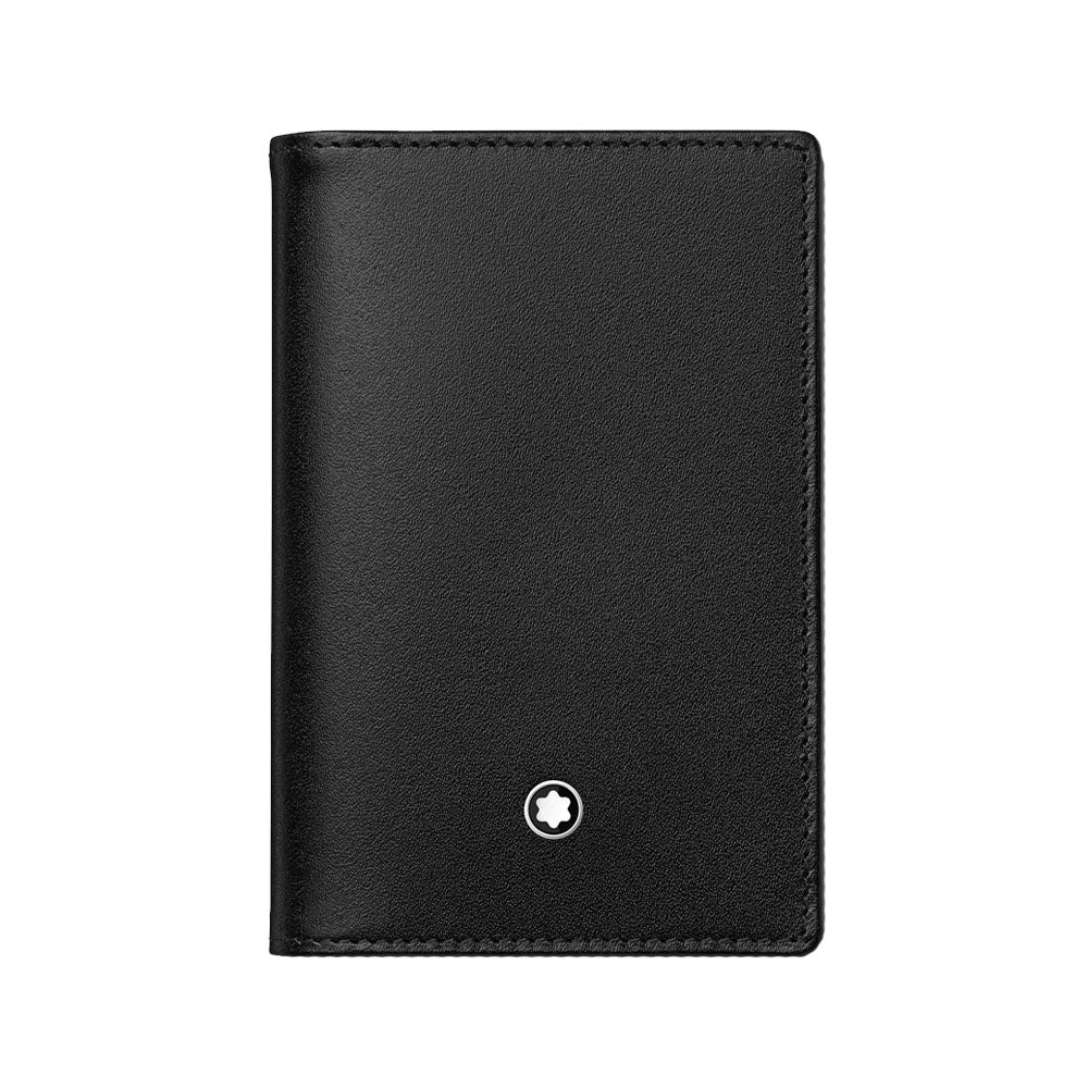 Montblanc Meisterstück Classique Black Precious Resin Rose Gold-Coated Rollerball Pen with Business Card Holder