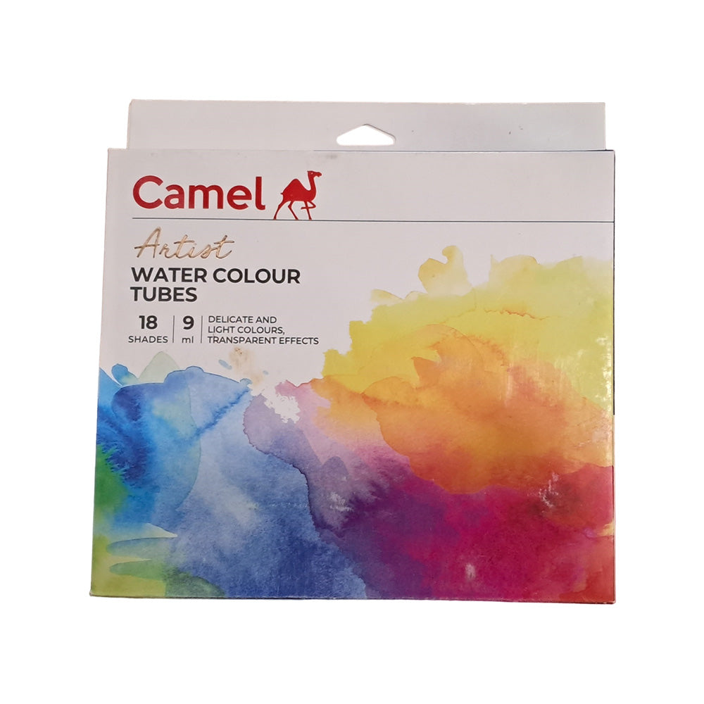 Camel Artist Water Colours 9ml Tubes - 18 Shades