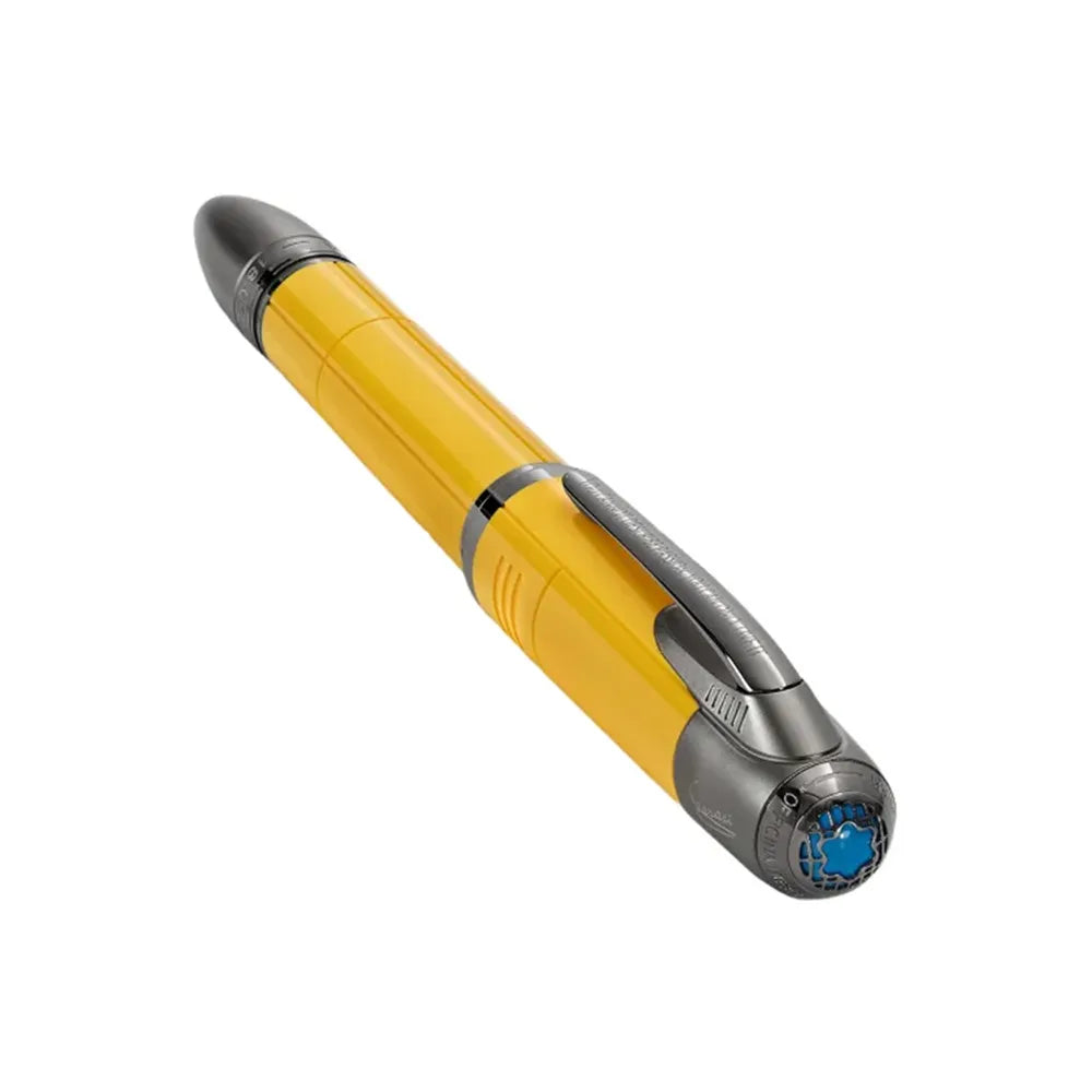 Montblanc Great Characters Enzo Ferrari Yellow Precious Resin Special Edition Giallo Modena Fountain Pen - 14Kt Gold Rhodium-Plated Nib