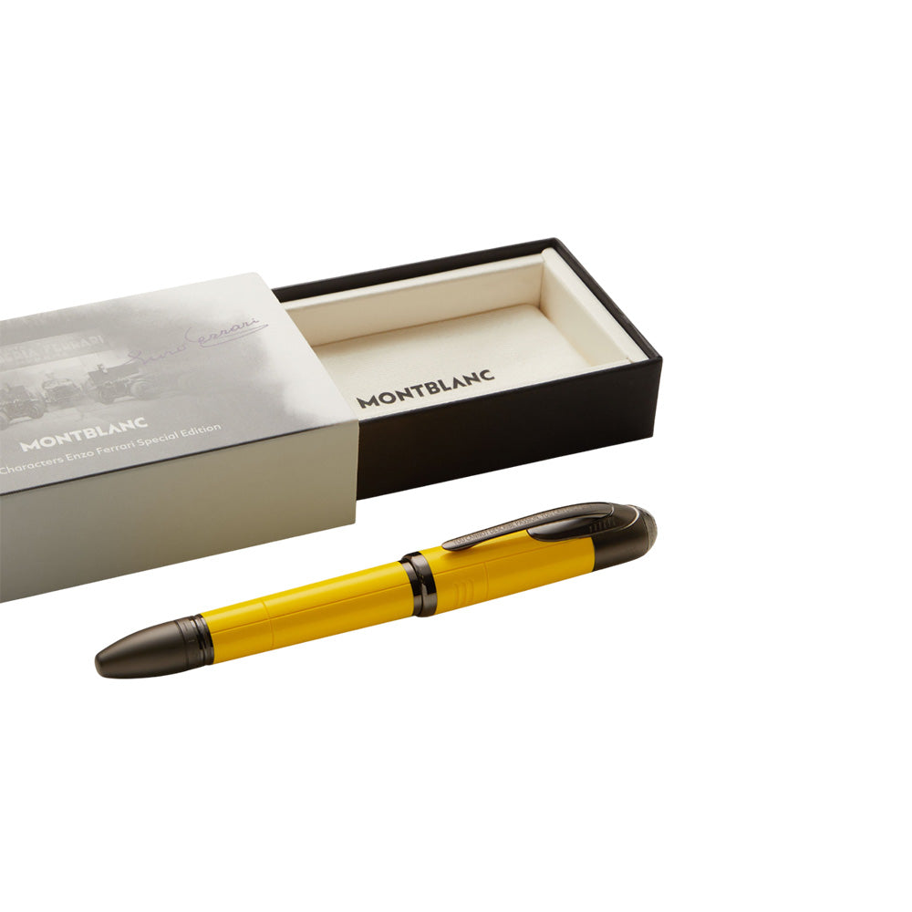 Montblanc Great Characters Enzo Ferrari Yellow Giallo Modena Resin Special Edition Rollerball Pen