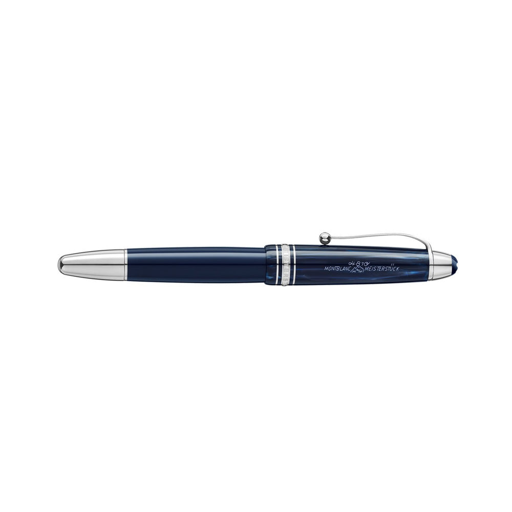Montblanc Meisterstück The Original Collection Blue With Platinum Trim Legrand Fountain Pen - 14Kt Gold Rhodium-Coated Medium Nib