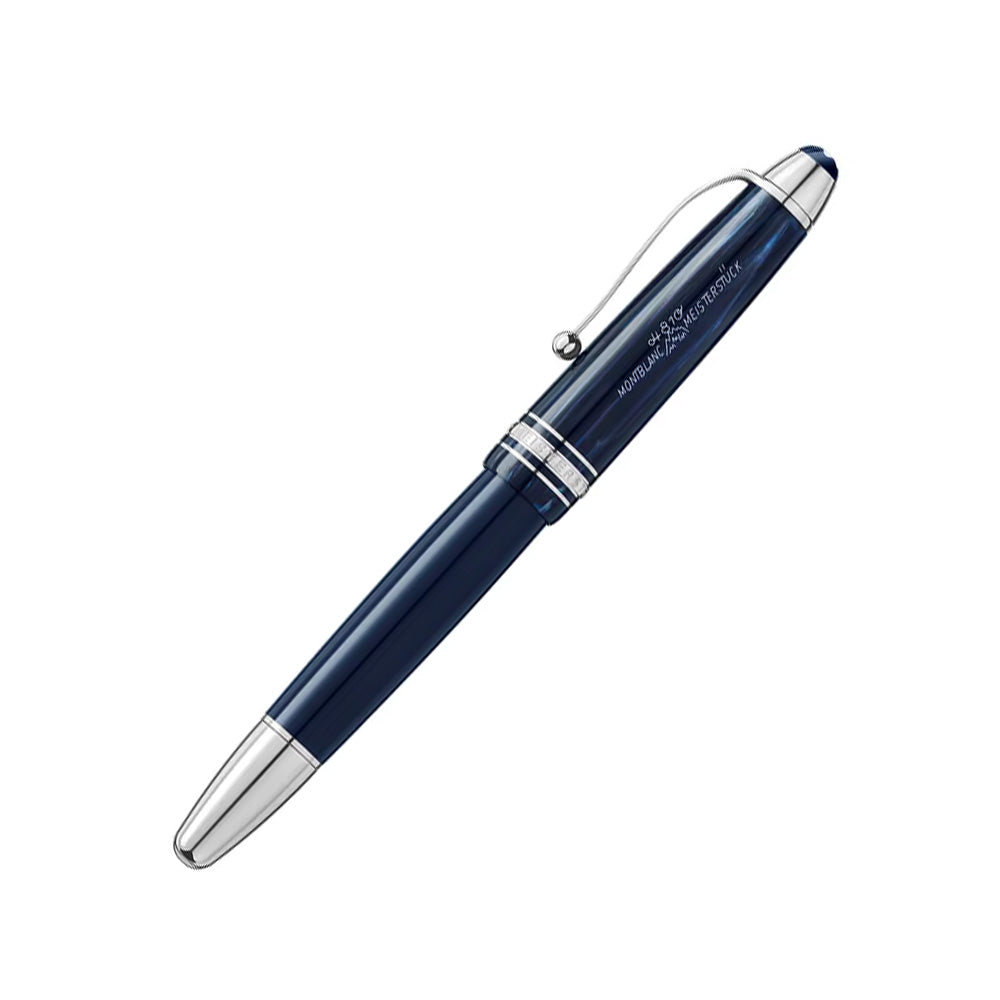 Montblanc Meisterstuck The Origin Collection Legrand Blue with Platinum-Coated Trim Rollerball Pen