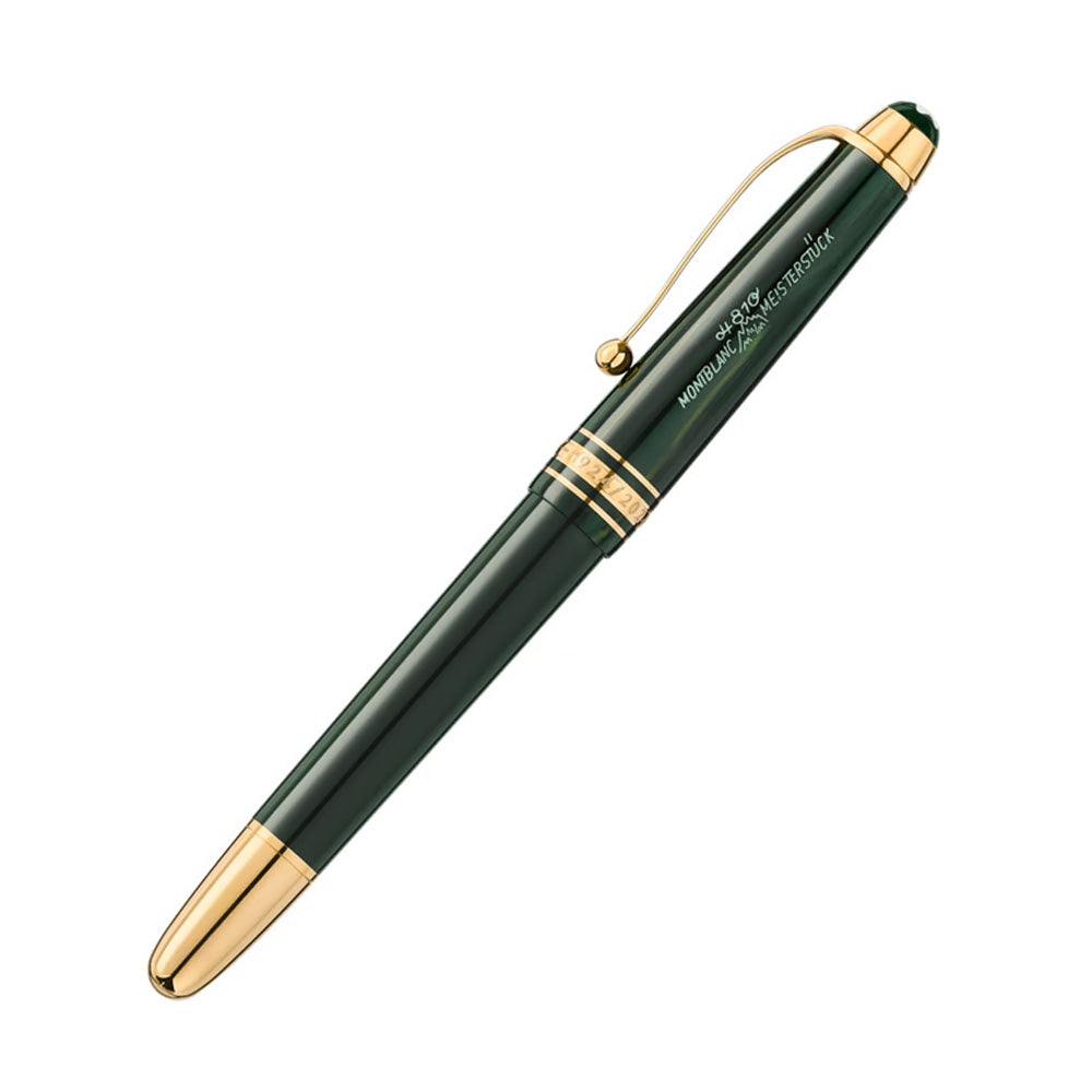 Montblanc Meisterstück The Original Collection Classic Green With Gold Trims Fountain Pen - 14Kt Gold Medium Nib