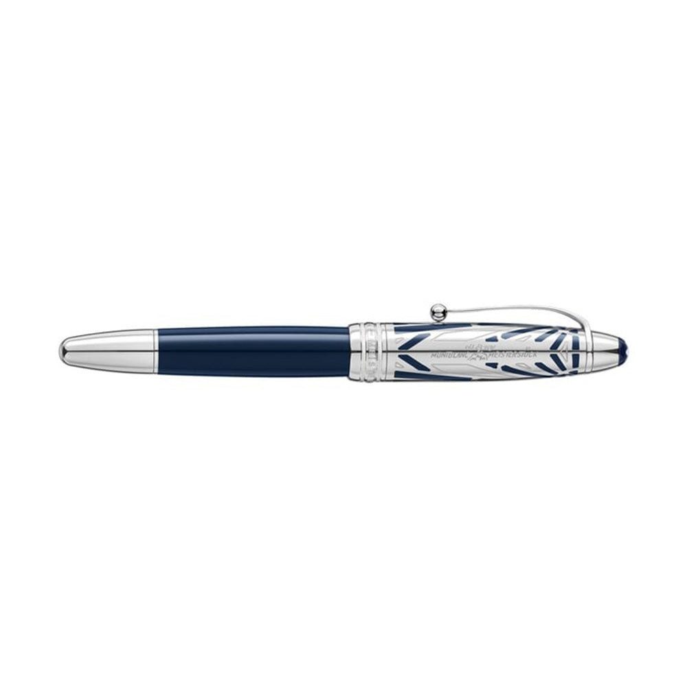 Montblanc Meisterstück The Origin Collection Doue Blue Precious Resin with Platinum-coated Trims Rollerball Pen