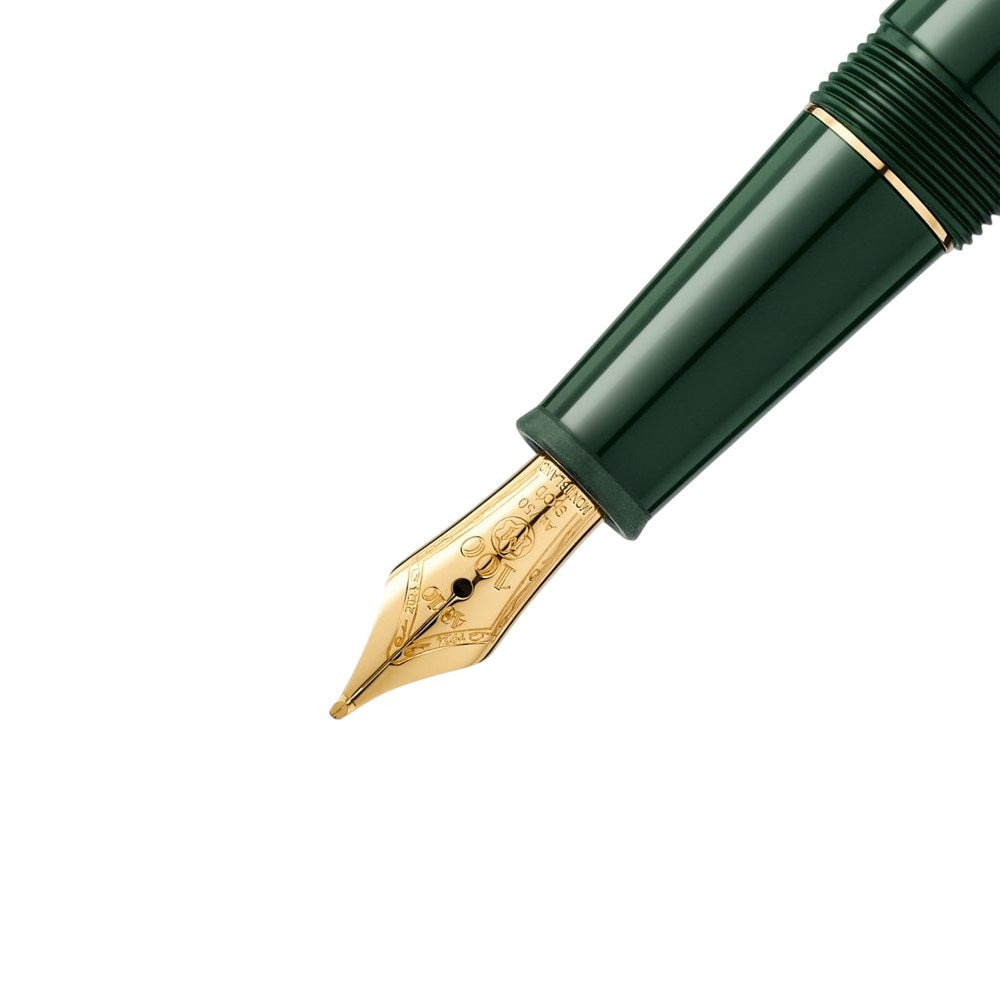 Montblanc Meisterstück The Original Collection Doue Classique Green GT Fountain Pen - 14Kt Gold Medium Nib