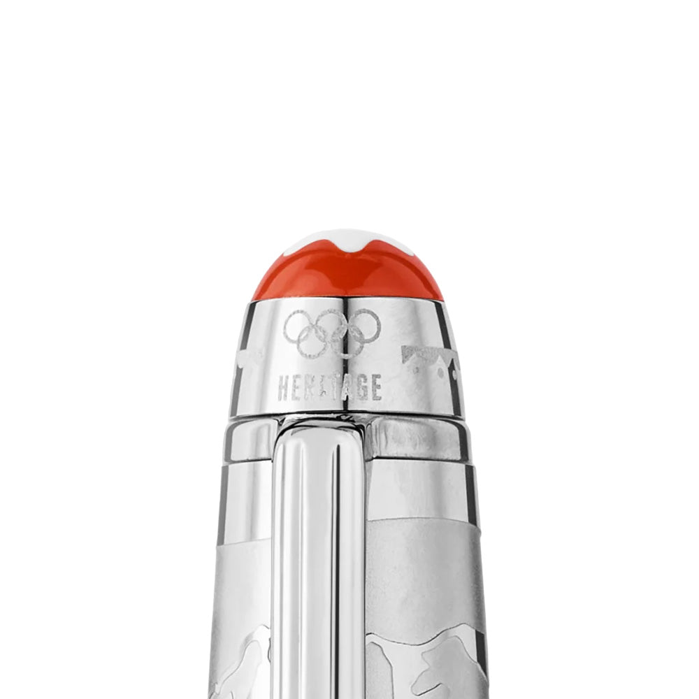 Montblanc Meisterstück Olympic Heritage Chamonix 1924 Doue Classic Grey Resin with Platinum Trim SE Rollerball Pen