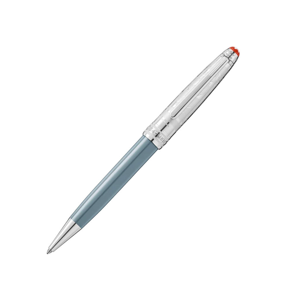 Montblanc Meisterstück Olympic Heritage Chamonix 1924 Doue Classic Grey Resin with Platinum Trim SE Ballpoint Pen