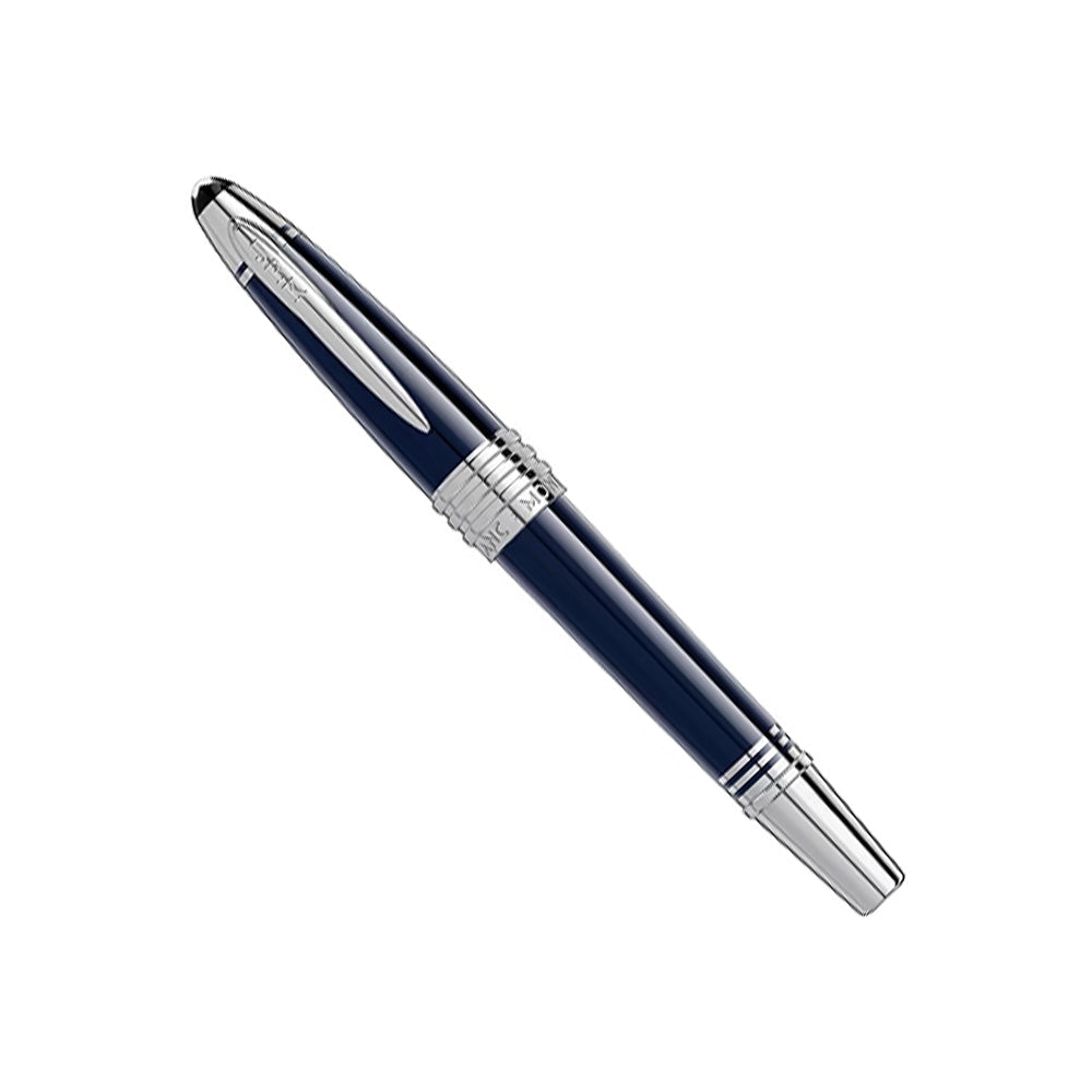 Montblanc Great Characters John F. Kennedy Blue Resin Special Edition Fountain Pen - 14Kt Gold Rhodium Medium Nib