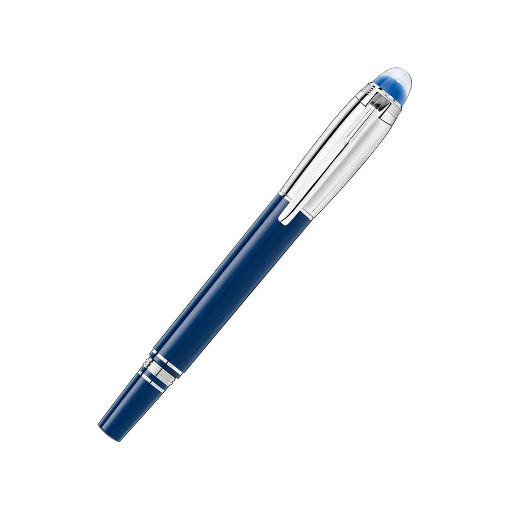 Montblanc StarWalker Blue Planet Doue Fountain Pen - 14Kt Gold-Rhodium Coated Medium Nib
