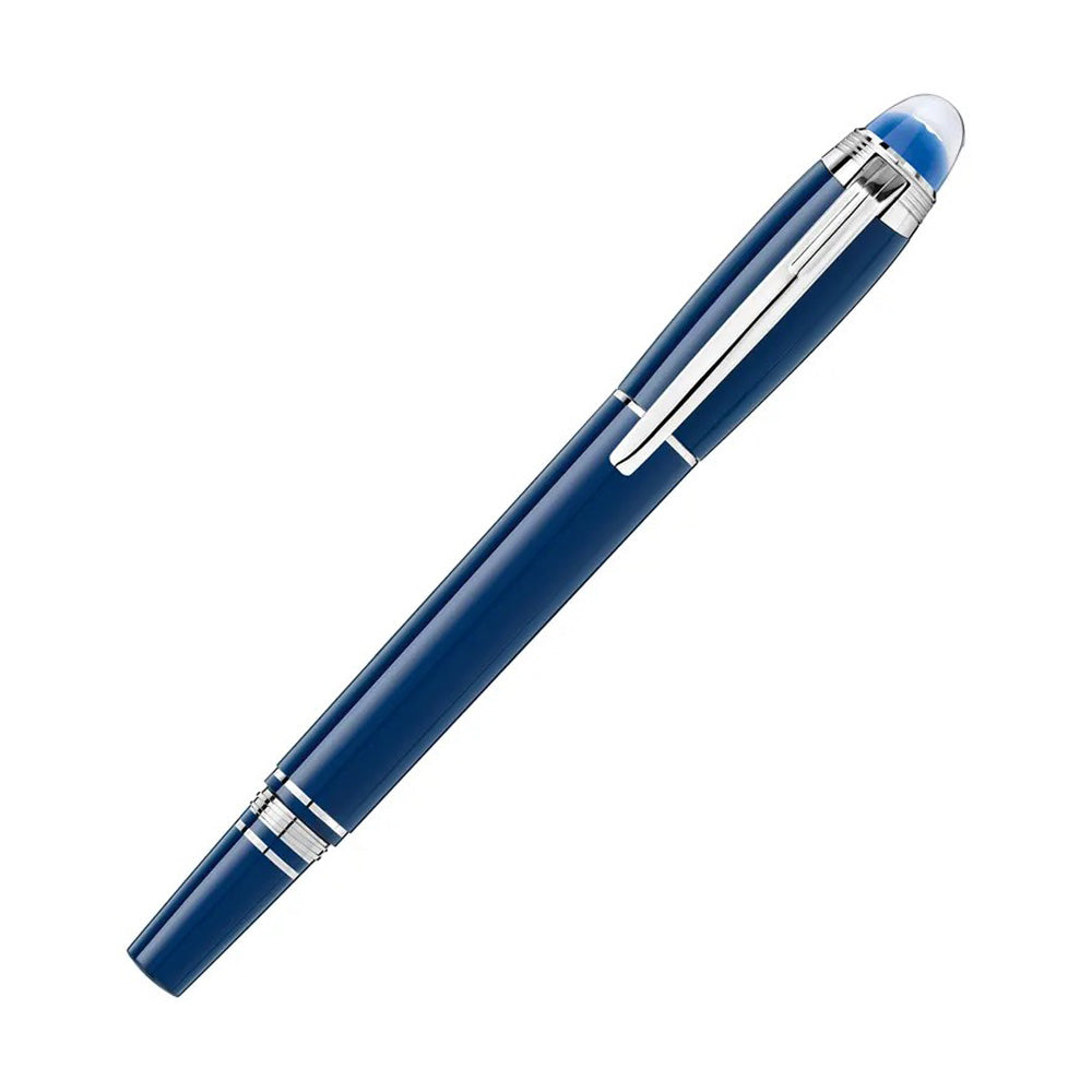 Montblanc StarWalker Blue Planet Precious Resin With Platinum-coated Trim Fountain Pen - 14Kt Gold Rhodium-coated Medium Nib