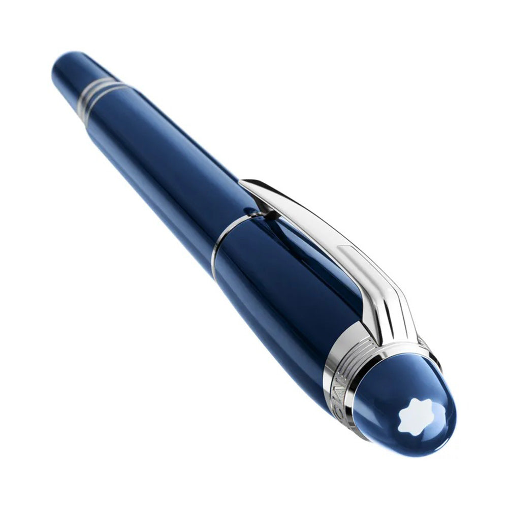 Montblanc StarWalker Blue Planet Precious Resin With Platinum-coated Trim Fountain Pen - 14Kt Gold Rhodium-coated Medium Nib