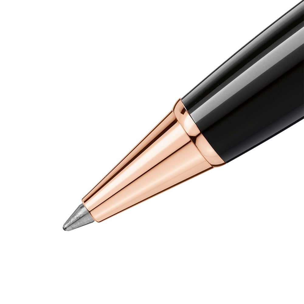 Montblanc Meisterstück LeGrand Black with Rose Gold-Coated Trim Rollerball Pen