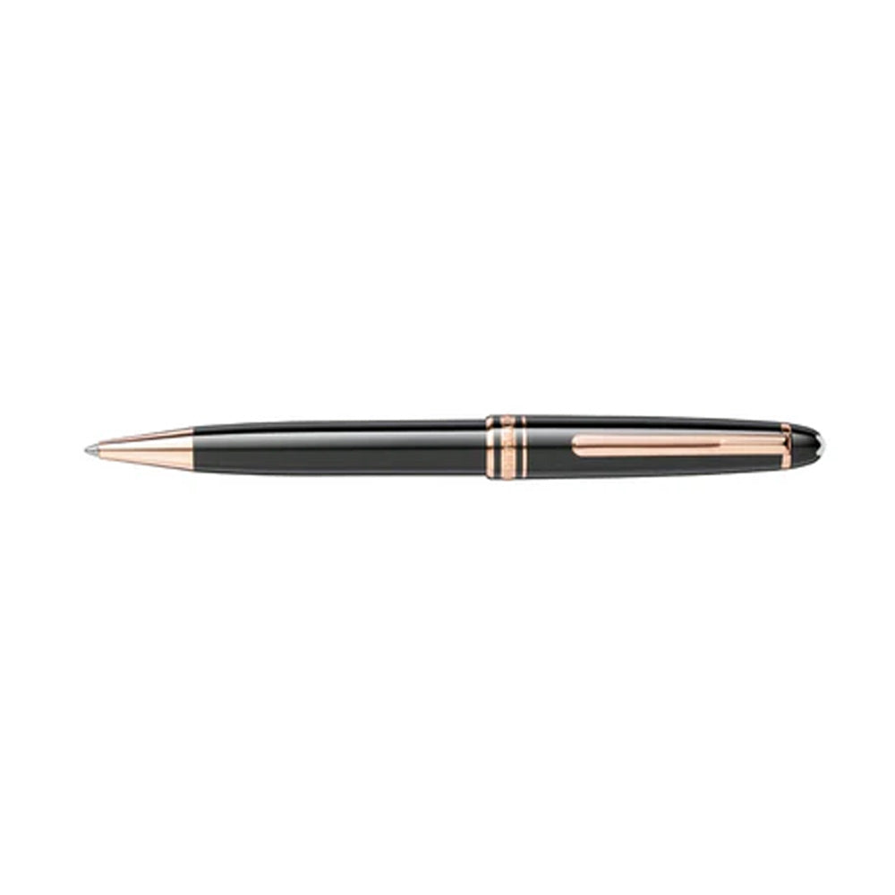Montblanc Meisterstück Classique Black Resin with Rose Gold-Plated Trim Ballpoint Pen