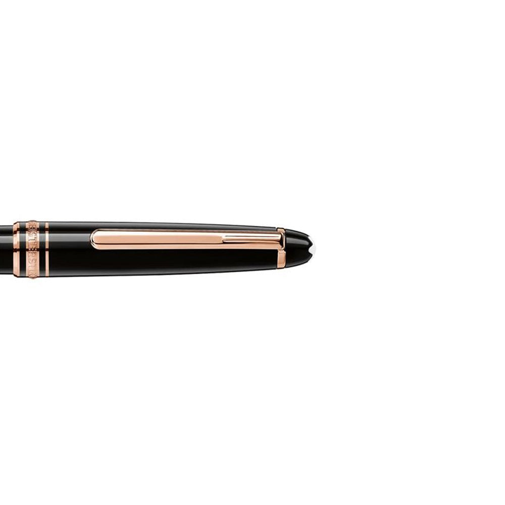 Montblanc Meisterstück Classique Black Resin with Rose Gold-Plated Trim Ballpoint Pen