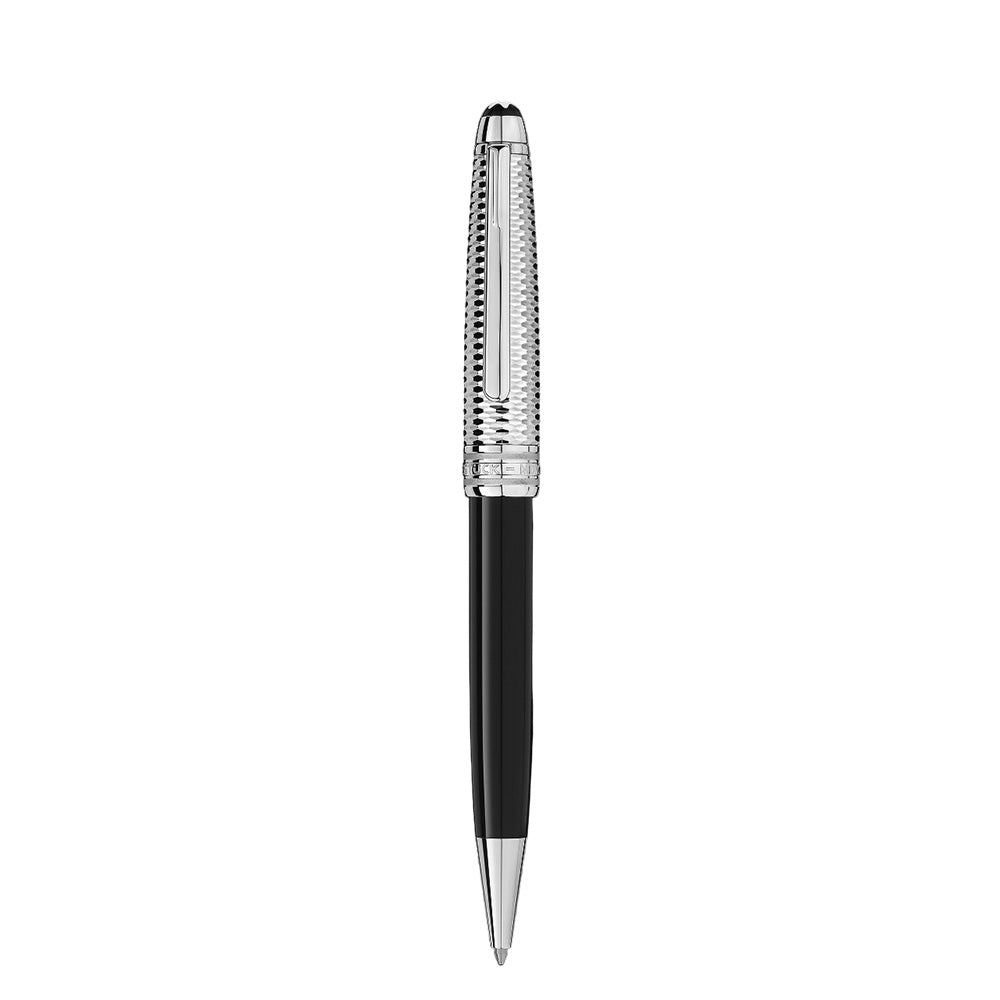 Montblanc Meisterstuck Doue Geometry Classique Black Resin Ballpoint Pen