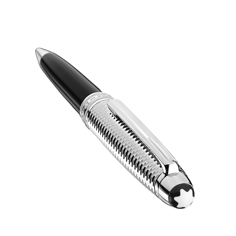 Montblanc Meisterstuck Doue Geometry Classique Black Resin Ballpoint Pen