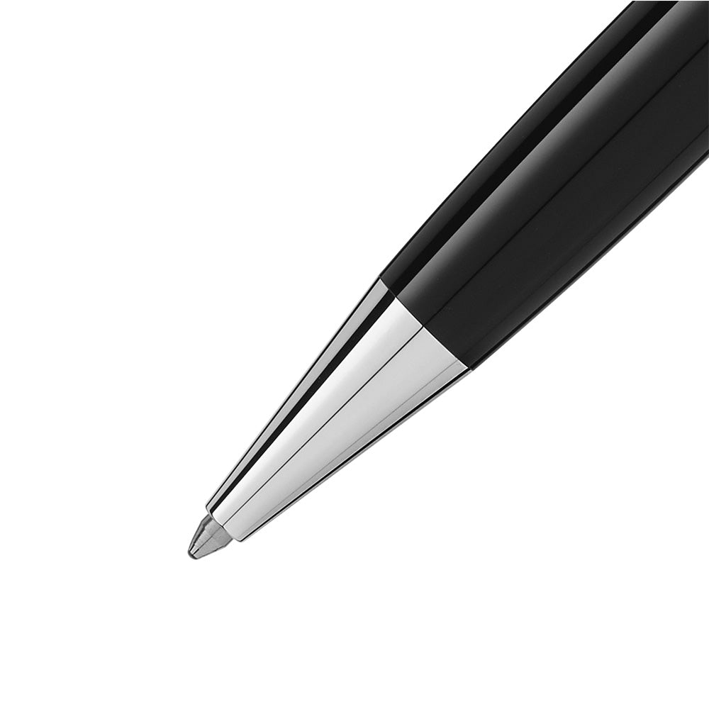 Montblanc Meisterstuck Doue Geometry Classique Black Resin Ballpoint Pen