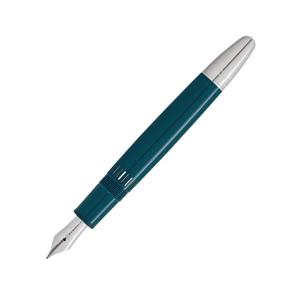 Montblanc Meisterstück Romeo & Juliet Doué LeGrand Teal Precious Resin Fountain Pen - 18Kt Gold Rhodium-coated Nib