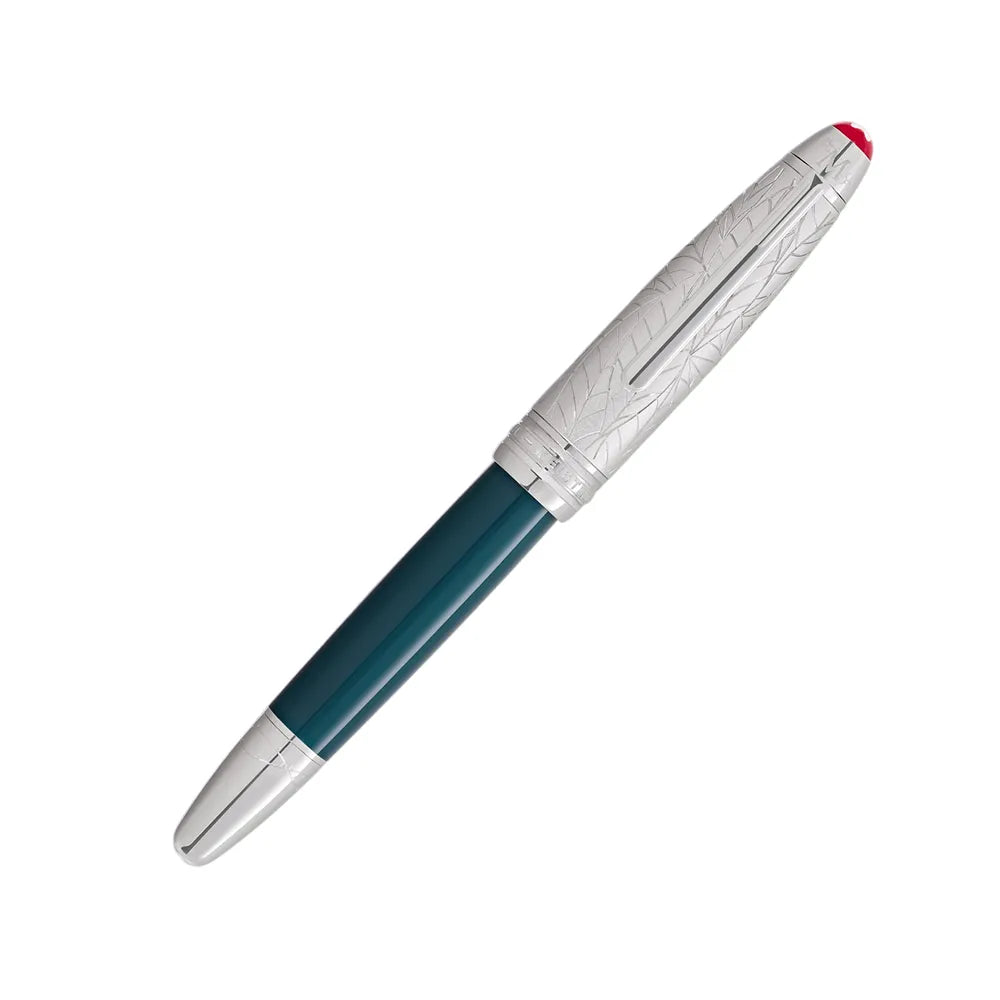 Montblanc Meisterstück Romeo & Juliet Doué LeGrand Teal Precious Resin Fountain Pen - 18Kt Gold Rhodium-coated Nib