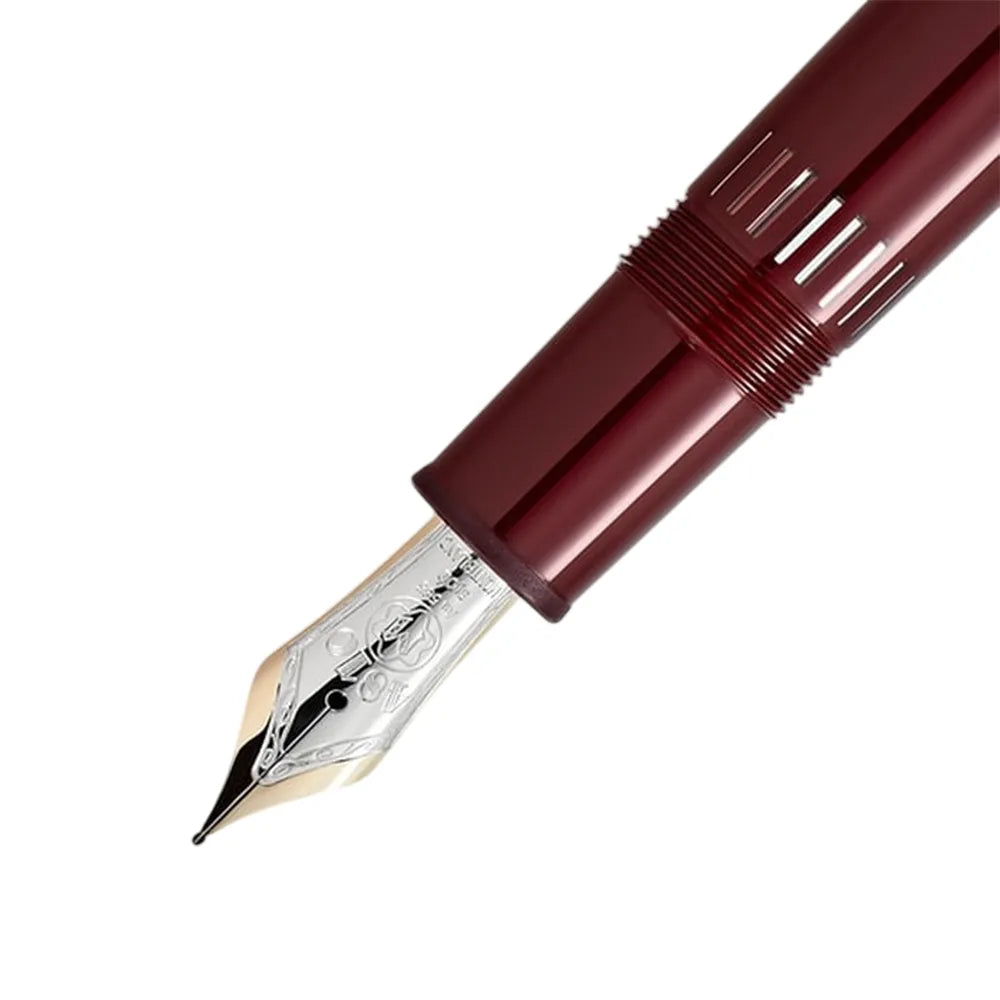 Montblanc Meisterstück Burgundy Red Resin with Signature GT LeGrand Fountain Pen - 14Kt Gold-Rhodium-Coated Nib
