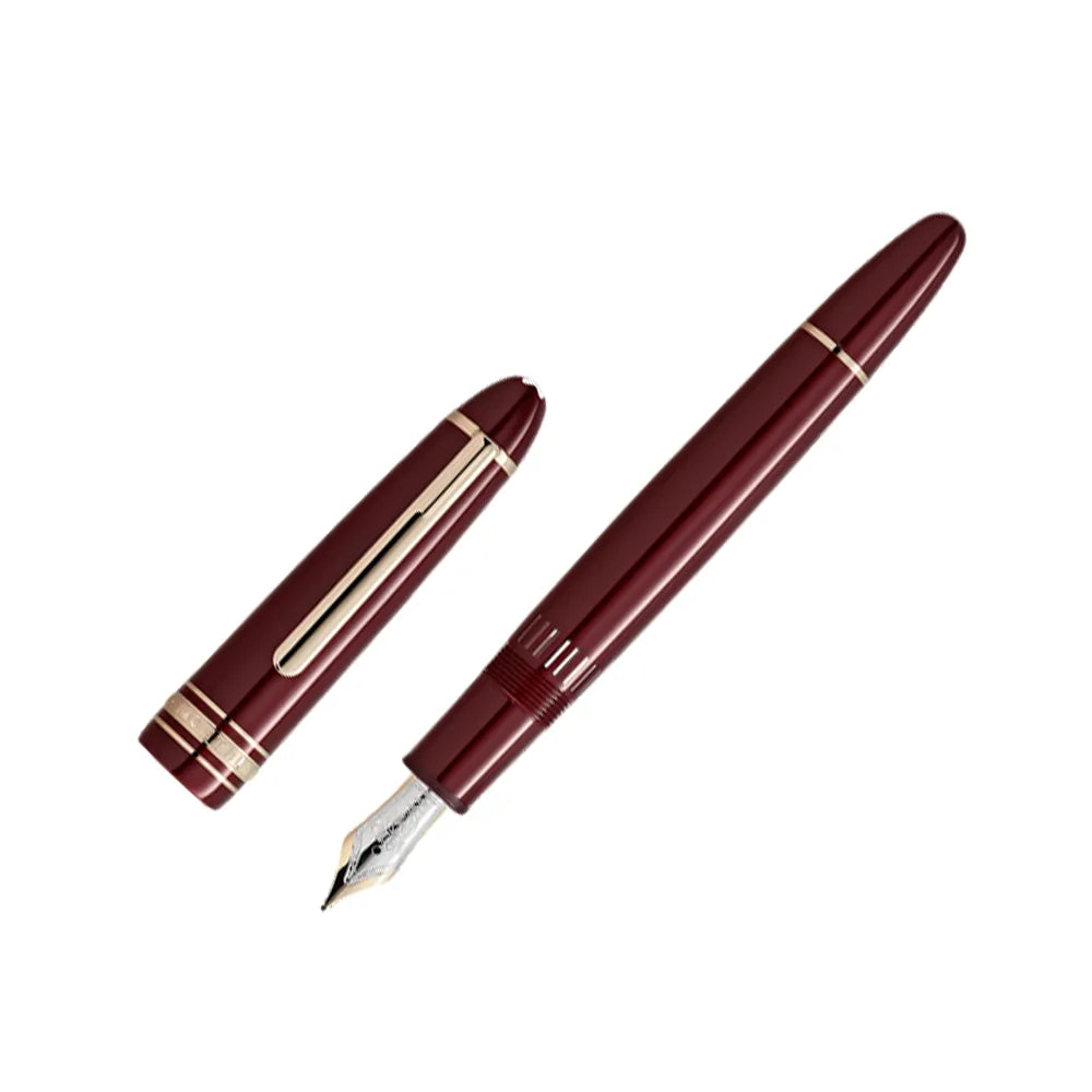 Montblanc Meisterstück Burgundy Red Resin with Signature GT LeGrand Fountain Pen - 14Kt Gold-Rhodium-Coated Nib