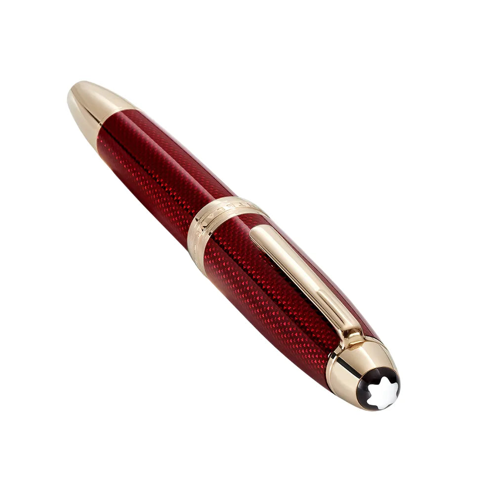 Montblanc Meisterstuck Golden Hour Solitaire Translucent Burgundy Red lacquer with Signature Gold-coated Trims Rollerball Pen